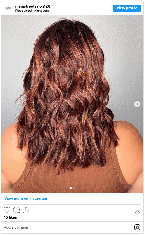 caramel and cherry chocolate highlights instagram post