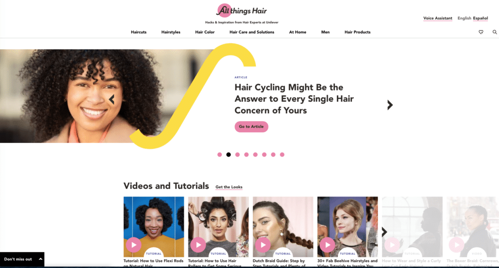all things hair website and blog homepage