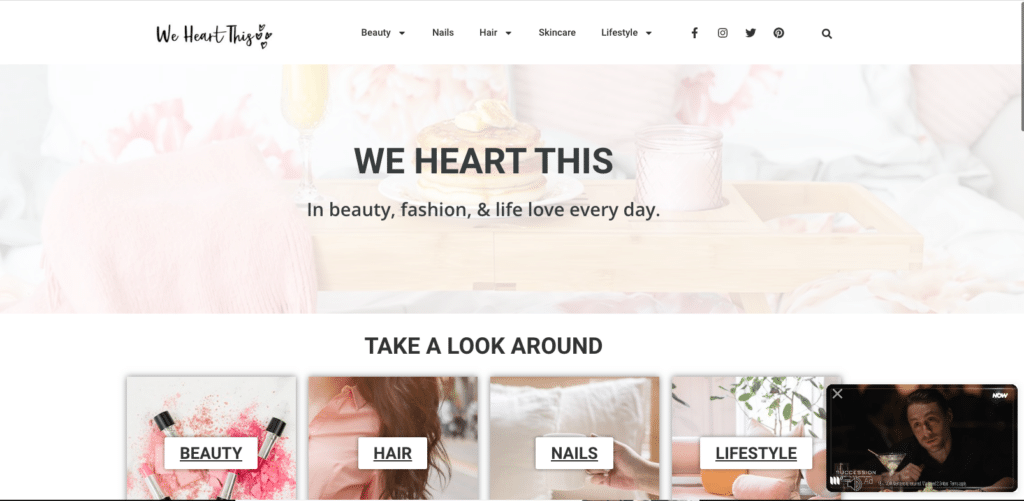 we heart this blog home page image