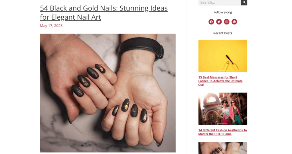 we heart this nail page website image
