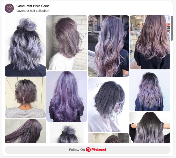 lavender hair color pinterest board