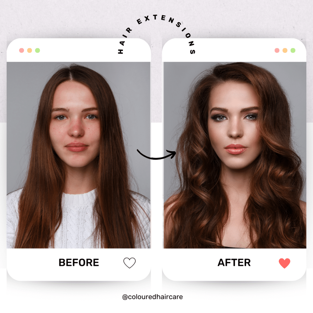 how long do hair extensions last - brunette hair extensions before and after