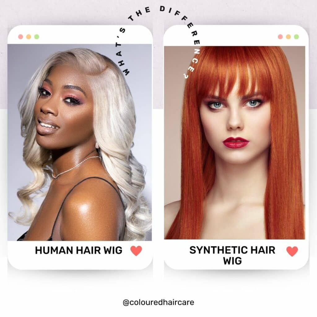 human hair wig vs synthetic hair wig whats the difference