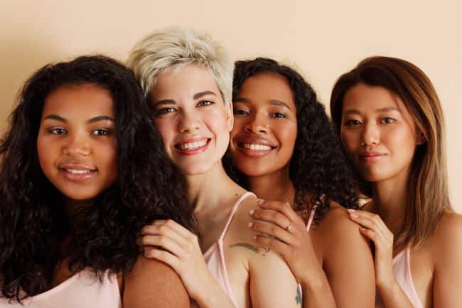 how to pick the right hair color for your skin tone - women with different skin tones