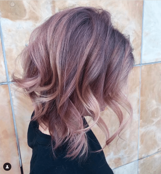 hair color for women over 40 Dusty Rose Gold hair color