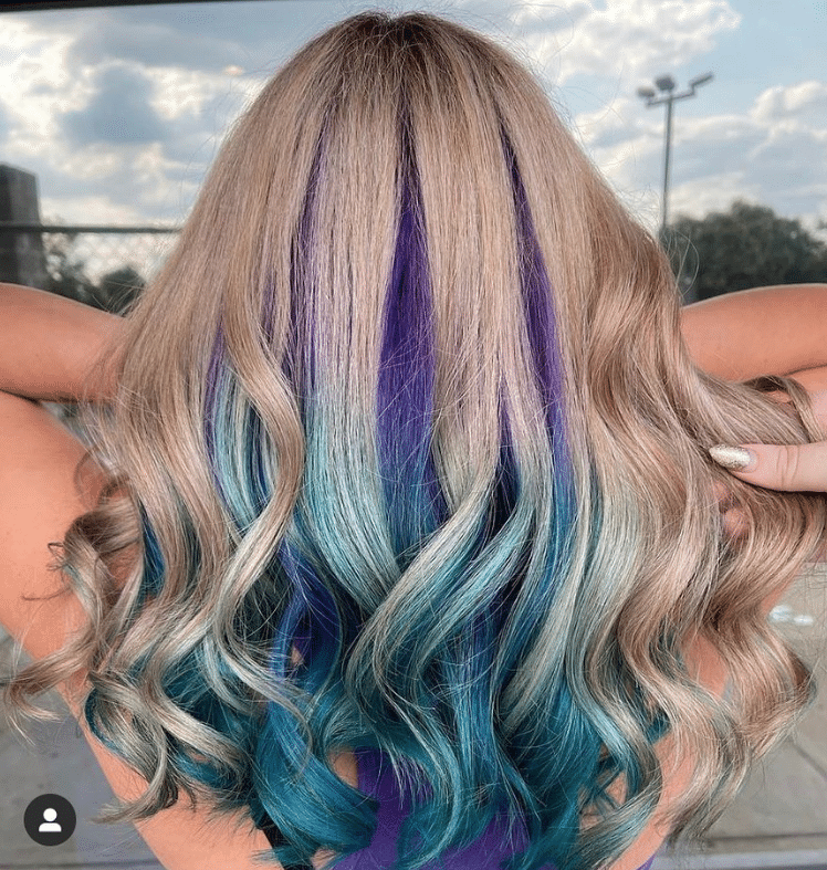 mermaid peekaboo hair