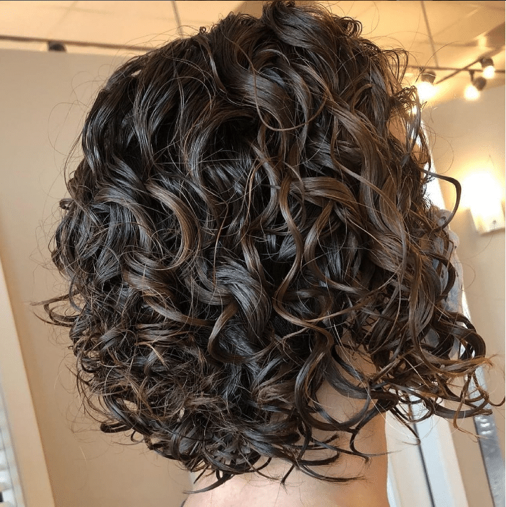 hair color for women over 40 Nutty Brown Curls hair color