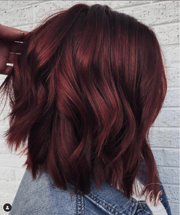 hair color for women over 40 Velvet Red Infusion hair color
