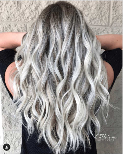 hair color ideas smokey silver