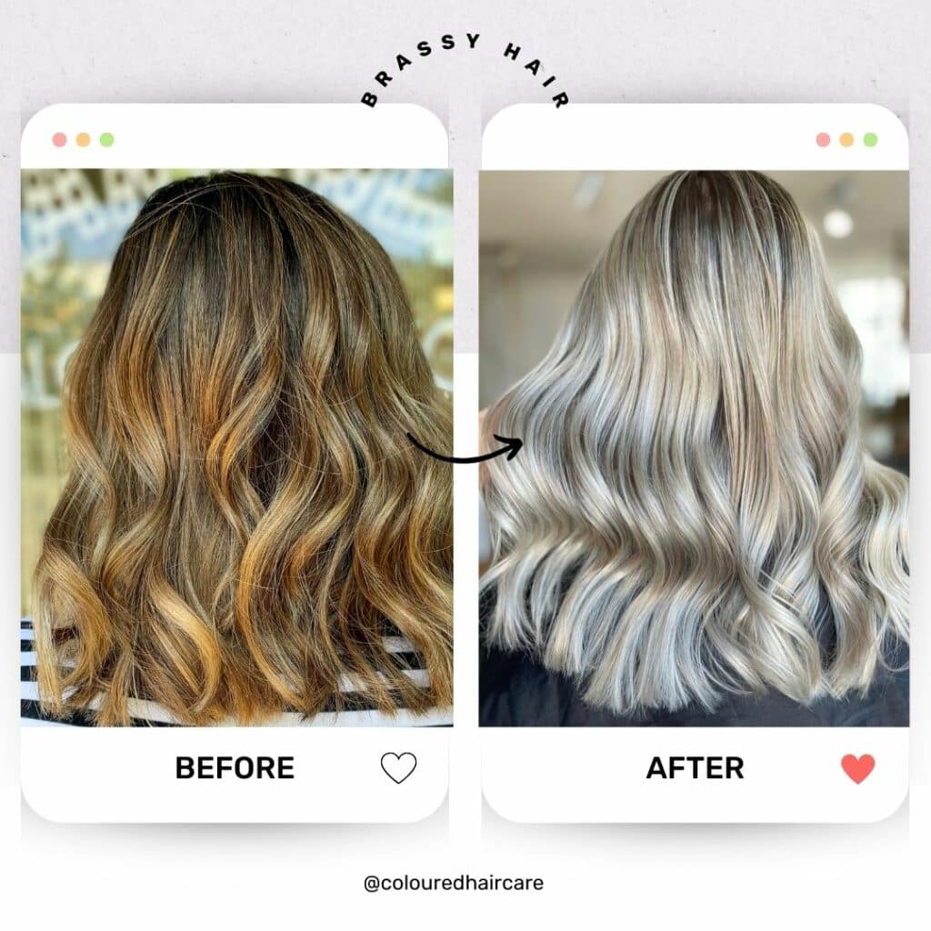 what does hair toner do to highlights? brassy blonde hair toned