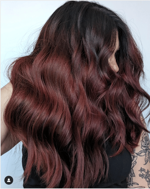 cherry cola burgundy hair color