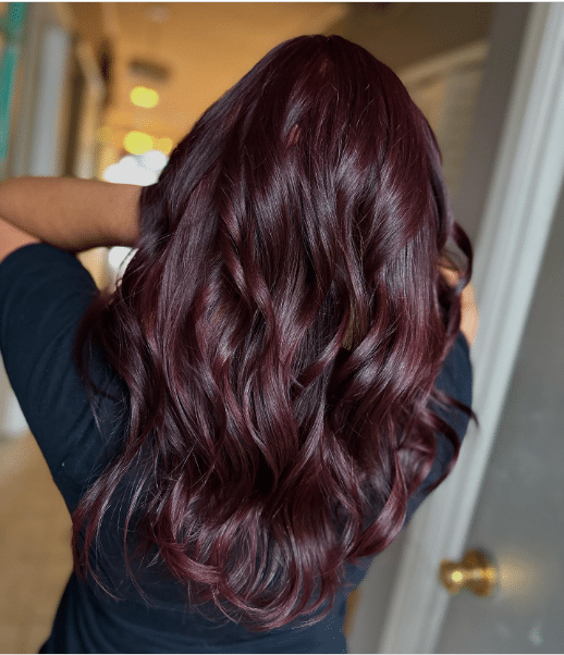 Classic cherry cola hair color